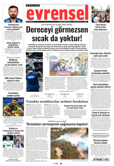EVRENSEL 29 Ağustos 2026 Gazete Manşeti Küçük