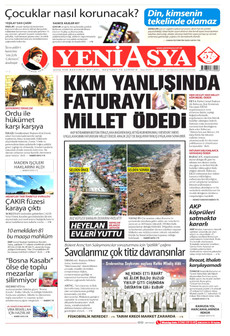 YENİ ASYA 29 Ağustos 2026 Gazete Manşeti Küçük