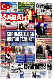 SABAH 30 Ağustos 2026 Gazete Manşeti Küçük