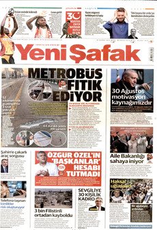 YENİ ŞAFAK 30 Ağustos 2026 Gazete Manşeti Küçük