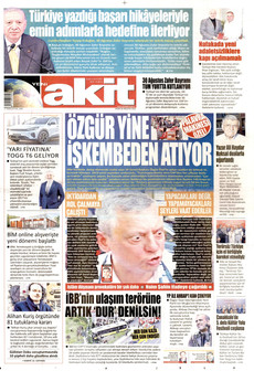 YENİ AKİT 30 Ağustos 2026 Gazete Manşeti Küçük