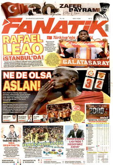 FANATİK 30 Ağustos 2026 Gazete Manşeti Küçük