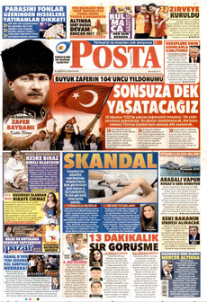 POSTA 30 Ağustos 2026 gazete manşeti