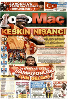 FOTOMAÇ 30 Ağustos 2026 gazete manşeti