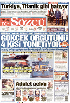 SÖZCÜ 3 Eylül 2026 Gazete Manşeti Küçük