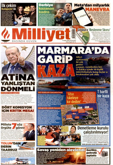 MİLLİYET 3 Eylül 2026 gazete manşeti