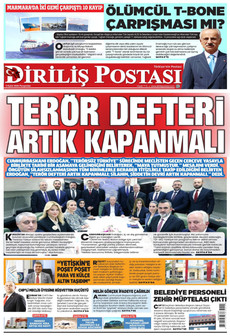 DİRİLİŞ POSTASI 3 Eylül 2026 gazete manşeti