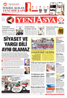 YENİ ASYA 3 Eylül 2026 gazete manşeti