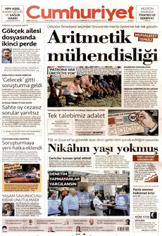 CUMHURİYET 4 Eylül 2026 gazete manşeti