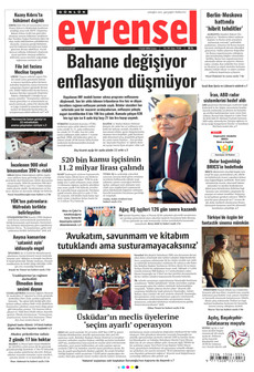 EVRENSEL 4 Eylül 2026 gazete manşeti