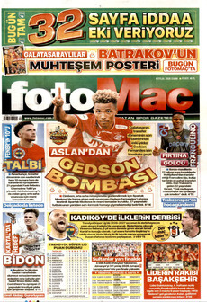 FOTOMAÇ 4 Eylül 2026 gazete manşeti