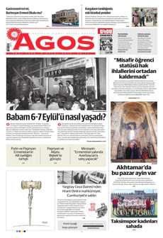 AGOS 4 Eylül 2026 gazete manşeti
