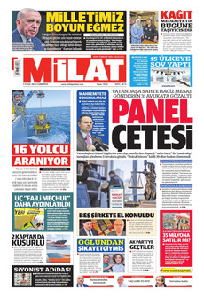 MİLAT 5 Eylül 2026 Gazete Manşeti Küçük