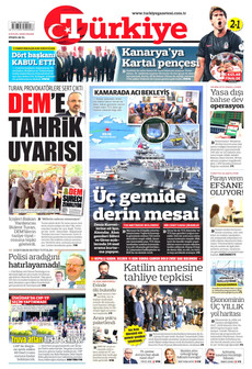 TÜRKİYE GAZETESİ 6 Eylül 2026 Gazete Manşeti Küçük