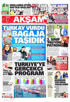 AKŞAM 7 Eylül 2026 Gazete Manşeti Küçük
