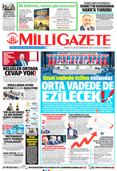 MİLLİ GAZETE 7 Eylül 2026 Gazete Manşeti Küçük