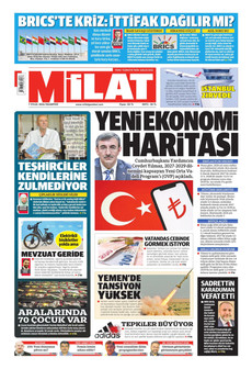 MİLAT 7 Eylül 2026 gazete manşeti
