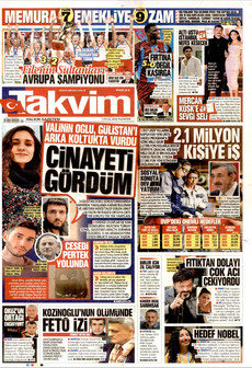 TAKVİM 7 Eylül 2026 gazete manşeti