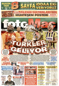 FOTOMAÇ 8 Eylül 2026 Gazete Manşeti Küçük