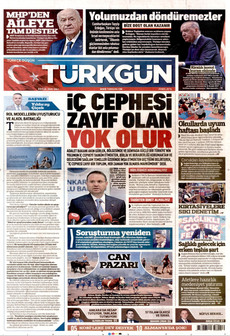 TÜRKGÜN 8 Eylül 2026 gazete manşeti