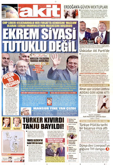YENİ AKİT 9 Eylül 2026 Gazete Manşeti Küçük