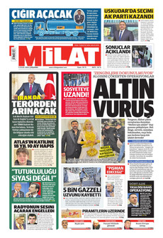 MİLAT 9 Eylül 2026 gazete manşeti