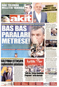 YENİ AKİT 13 Eylül 2026 gazete manşeti