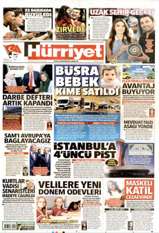 HÜRRİYET 14 Eylül 2026 Gazete Manşeti Küçük