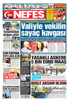 NEFES 14 Eylül 2026 Gazete Manşeti Küçük