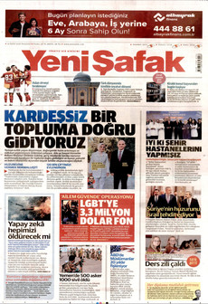 YENİ ŞAFAK 14 Eylül 2026 Gazete Manşeti Küçük