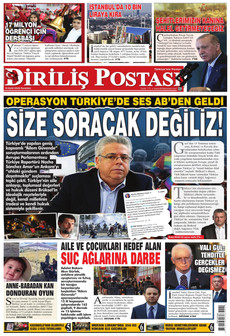 DİRİLİŞ POSTASI 14 Eylül 2026 Gazete Manşeti Küçük
