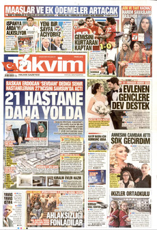 TAKVİM 14 Eylül 2026 Gazete Manşeti Küçük