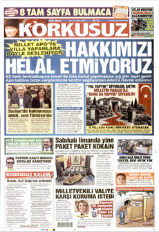 KORKUSUZ 14 Eylül 2026 Gazete Manşeti Küçük