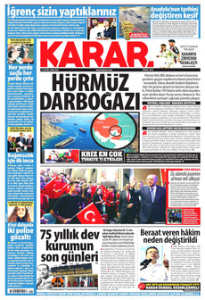 KARAR 15 Eylül 2026 gazete manşeti