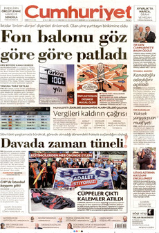 CUMHURİYET 18 Eylül 2026 Gazete Manşeti Küçük