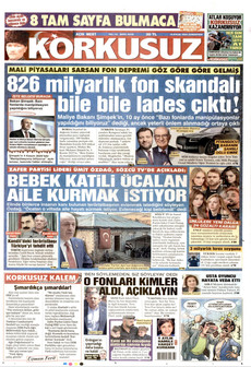 KORKUSUZ 19 Eylül 2026 gazete manşeti